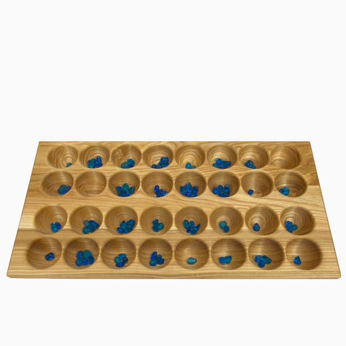 Madera Spielzeuge Spielesammlung HUS BAO Profi und Turnierspiel Eschenholz Glas, geselschaftsspiel, Größe 26 cm x 48 cm x 3 cm