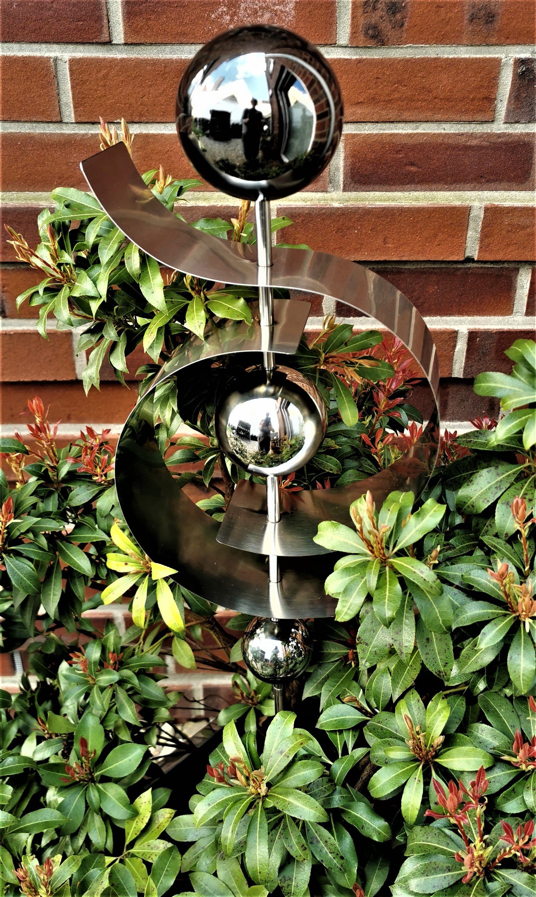 Jürgen Bocker GartenAmbiente Gartenstecker Skulptur Jupiter Edelstahl
