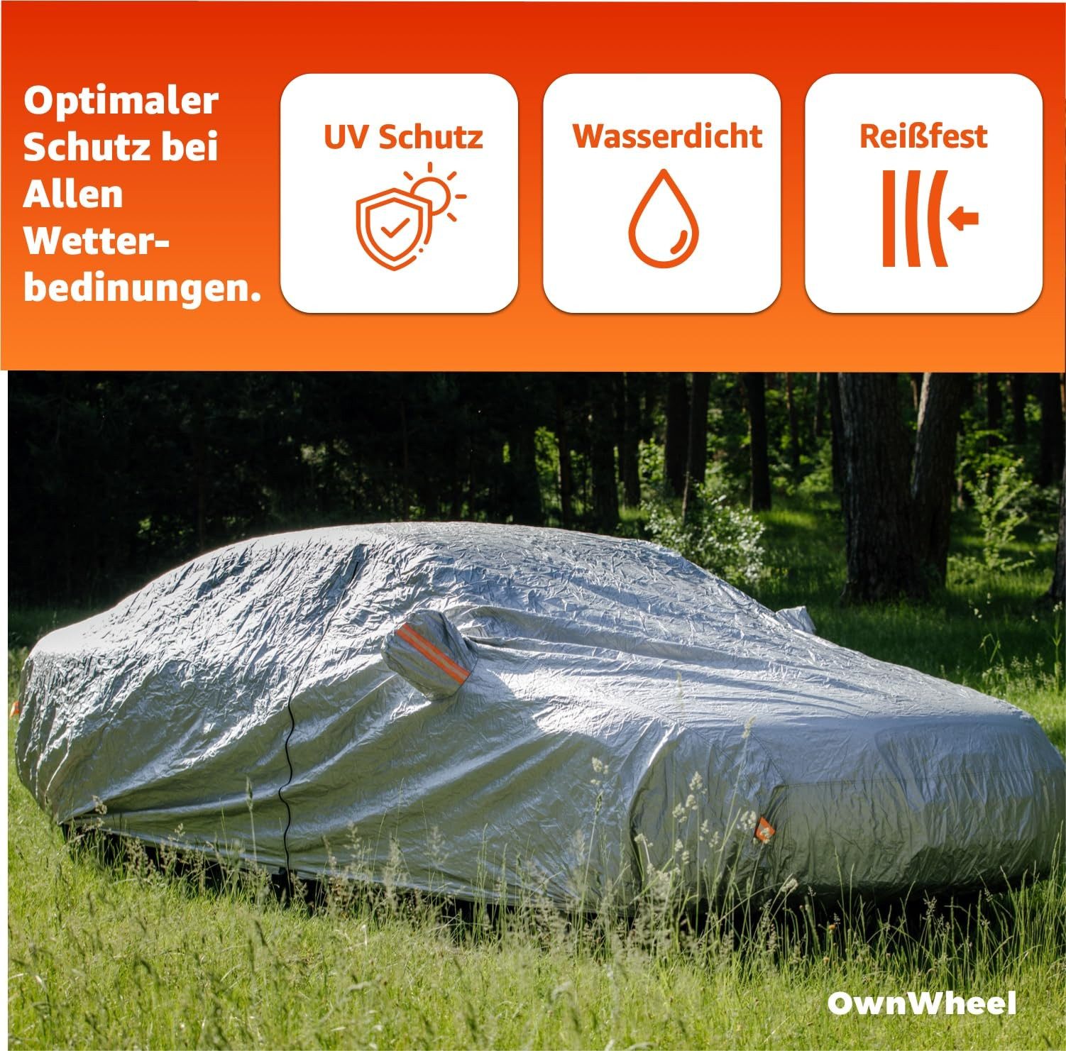 OwnWheel Autoplane Autoschutzhülle wasserdicht & Autoabdeckung für Schutz & Abdeckung (Packung, 1-St)
