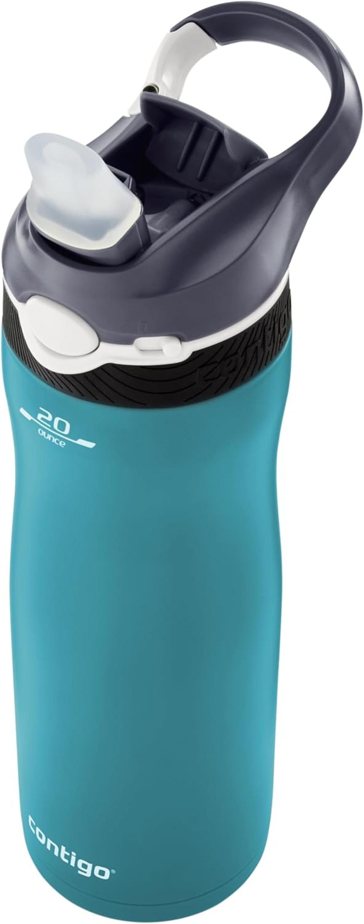 CONTIGO Isolierflasche Contigo Trinkflasche Ashland Chill Scuba mit Strohhalm 590 ml Flasche