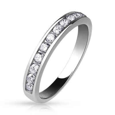 BUNGSA Fingerring Ring Ewigkeit Silber aus Messing Damen (Ring, 1-tlg), Frauen Mädchen