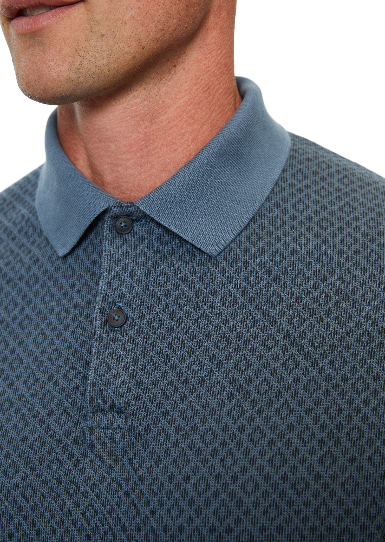 O'Polo Allover-Print geometrischem Marc mit Poloshirt