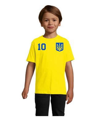 Blondie & Brownie T-Shirt Kinder Ukraine Ukraina Sport Trikot Fußball Meister WM Europa EM