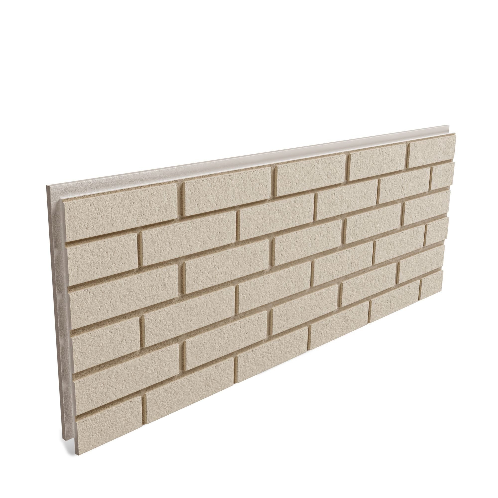 Hexim Wanddekoobjekt FP201 (Fassadenpaneele 1 Stück 121x50cm EPS Styropor Acrylbeschichtung Steinoptik Weiß - 3D Fassadenverkleidungen Innen- & Außenbereich UV-beständig für Giebel (0,57m² FP201)