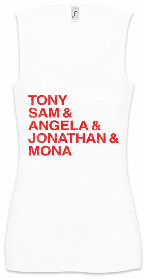 Urban Backwoods Tanktop Who's The Names Ärmelloses Damen T-Shirt Boss Wer Ist Hier Der Madame Samantha Jefe Micelli Angela