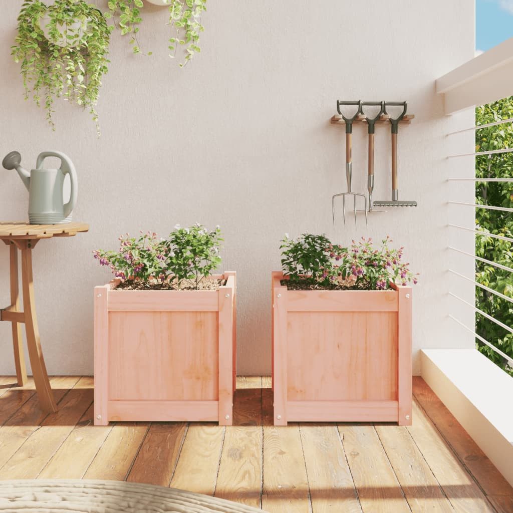vidaXL Blumentopf Pflanzkübel 2 Stk. Massivholz günstig online kaufen