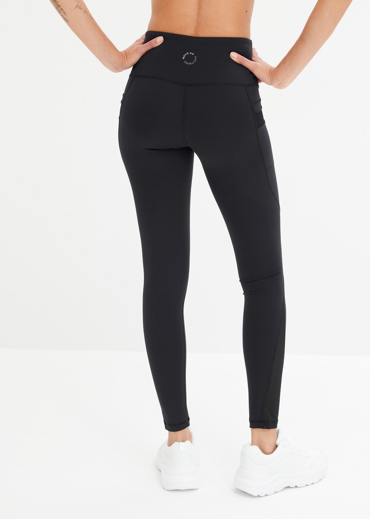 bonprix Funktionsleggings weiches Material, mit doppeltem Taillenbund, Skinny Fit