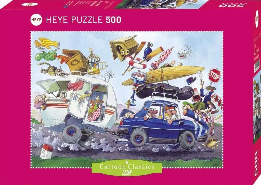 HEYE Puzzle Off On Holiday! Puzzle 500 Teile, 500 Puzzleteile