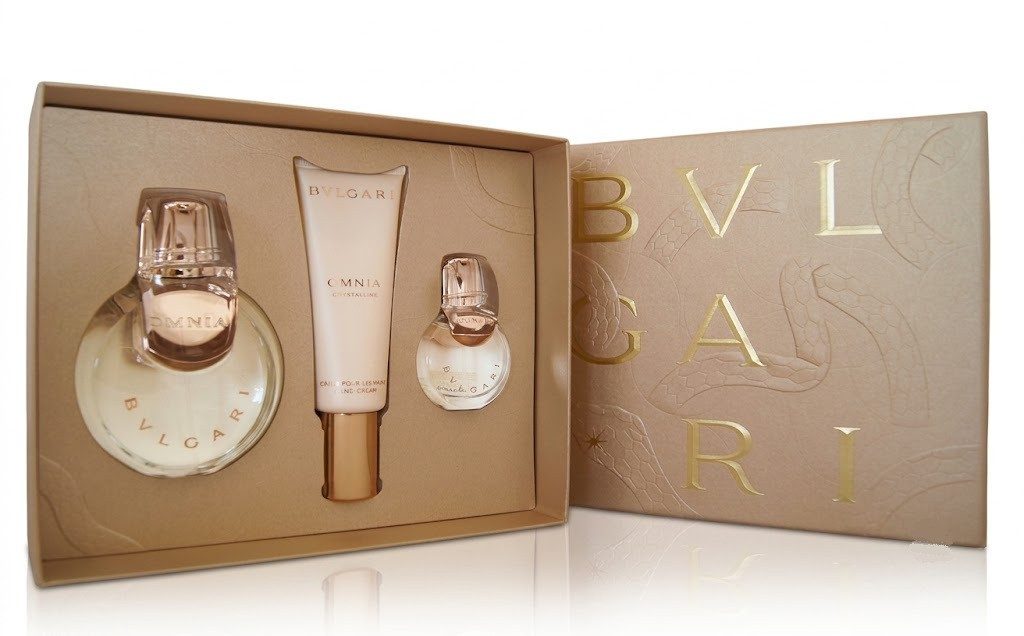 BVLGARI Duft-Set Bvlgari Omnia Crystalline Eau De Toilette 100ml+15ml+Hand Cream 40ml, 1-tlg.
