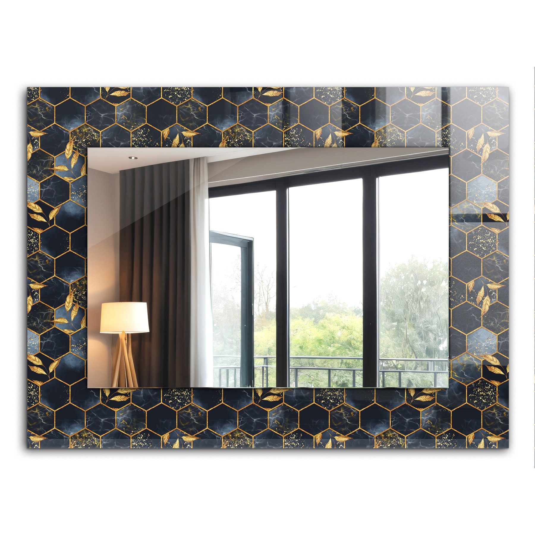 Tulup Dekospiegel Modern Spiegel mit Aufdruck, günstig online kaufen