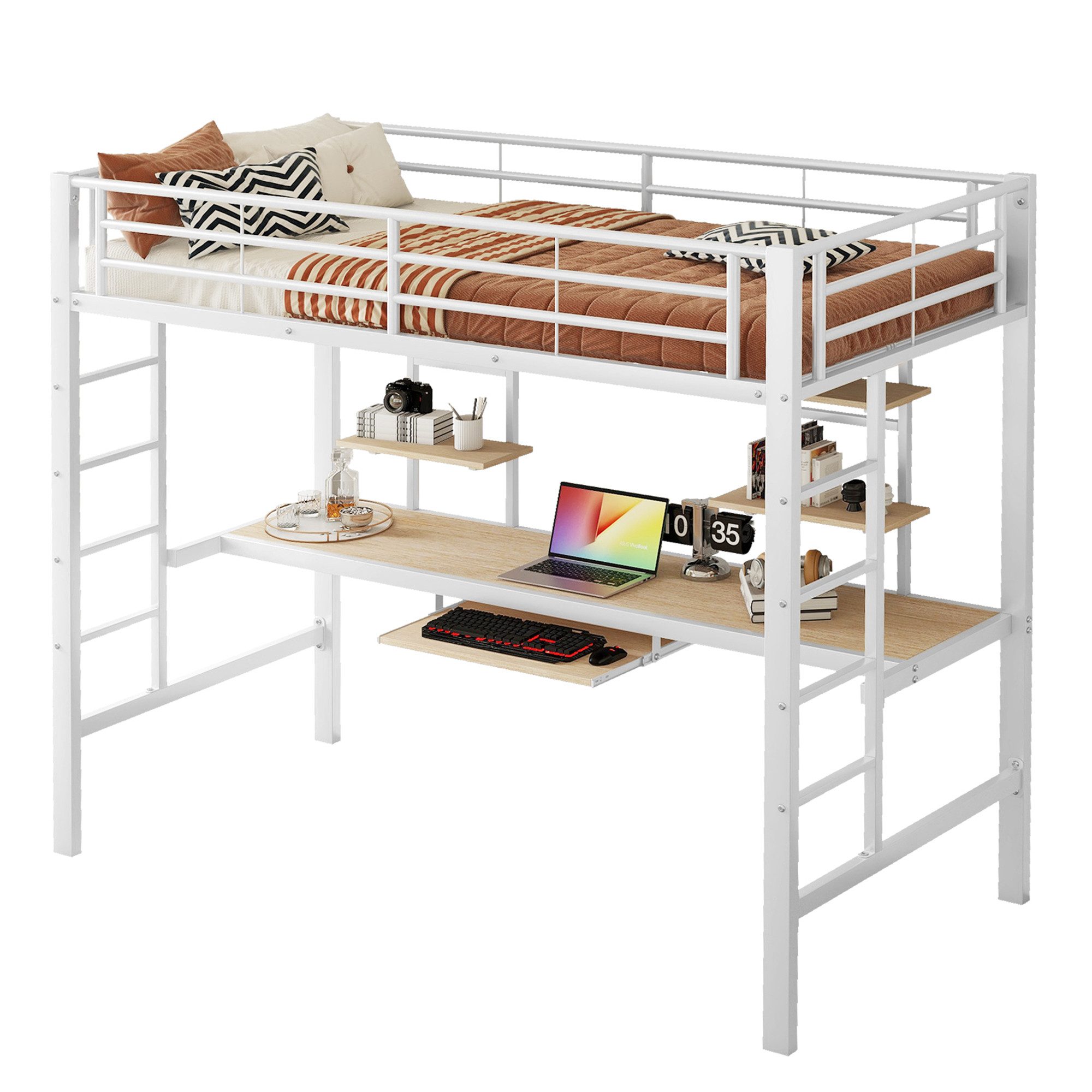 HAUSS SPOLE Bett 90x200cm mit Schreibtisch günstig online kaufen