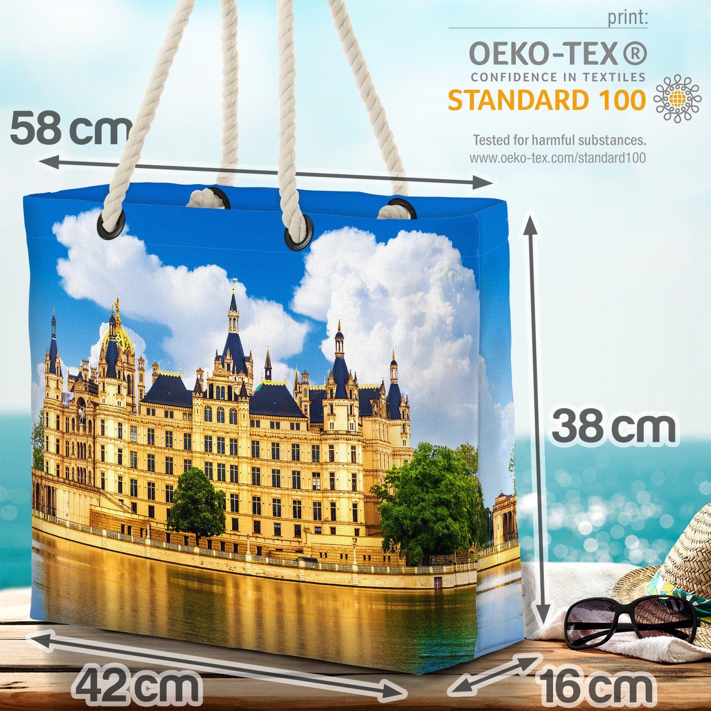 VOID Strandtasche (1-tlg), Schwerin Schweriner Schloss Mecklenburg-Vorpommern Pfaffenteich Schwe