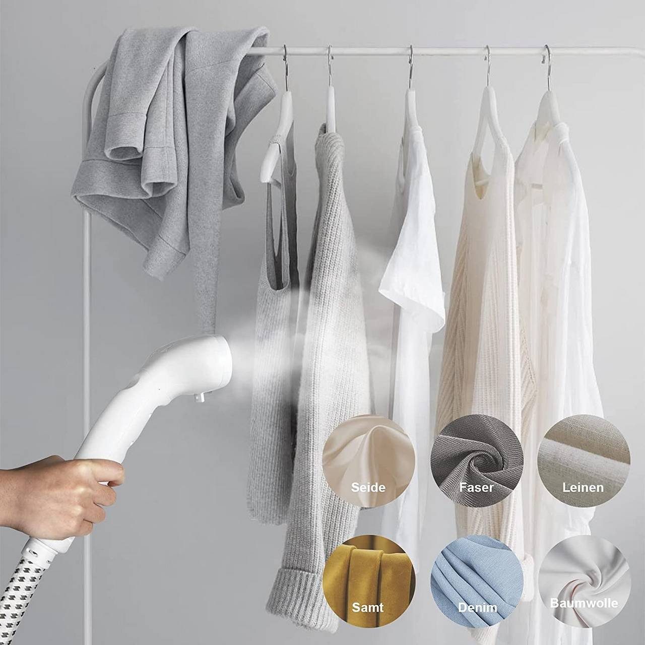 Dampfbürste 2500W Mit 3L Wassertank - Professioneller Dampfglätter Für Kleidung