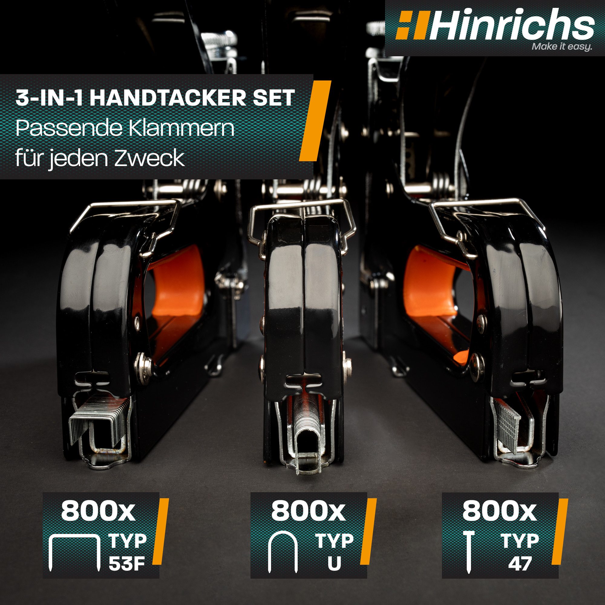 Hinrichs Handtacker Hinrichs Handtacker mit Klammern und Nägeln