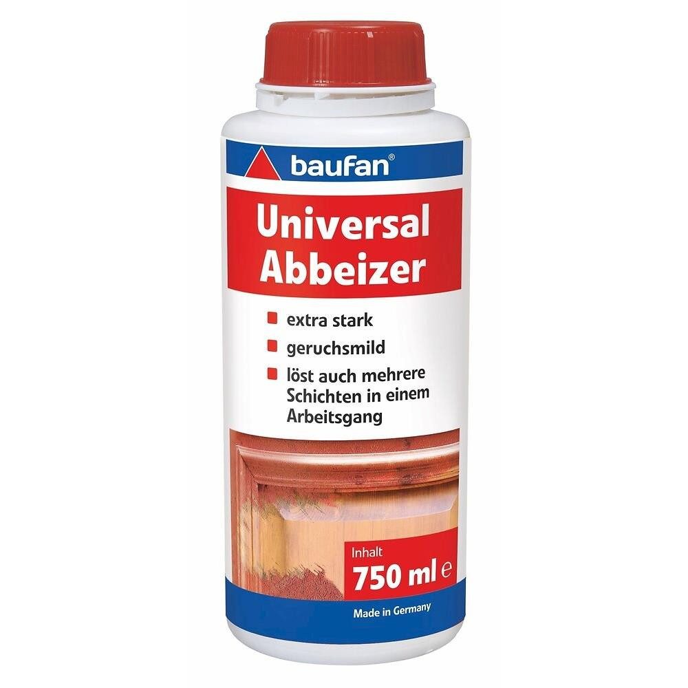 baufan® Universal Abbeizer 750 ml Farbentferner Lackentferner Lackreiniger (kraftvoller, geruchsmilder Abbeizer)