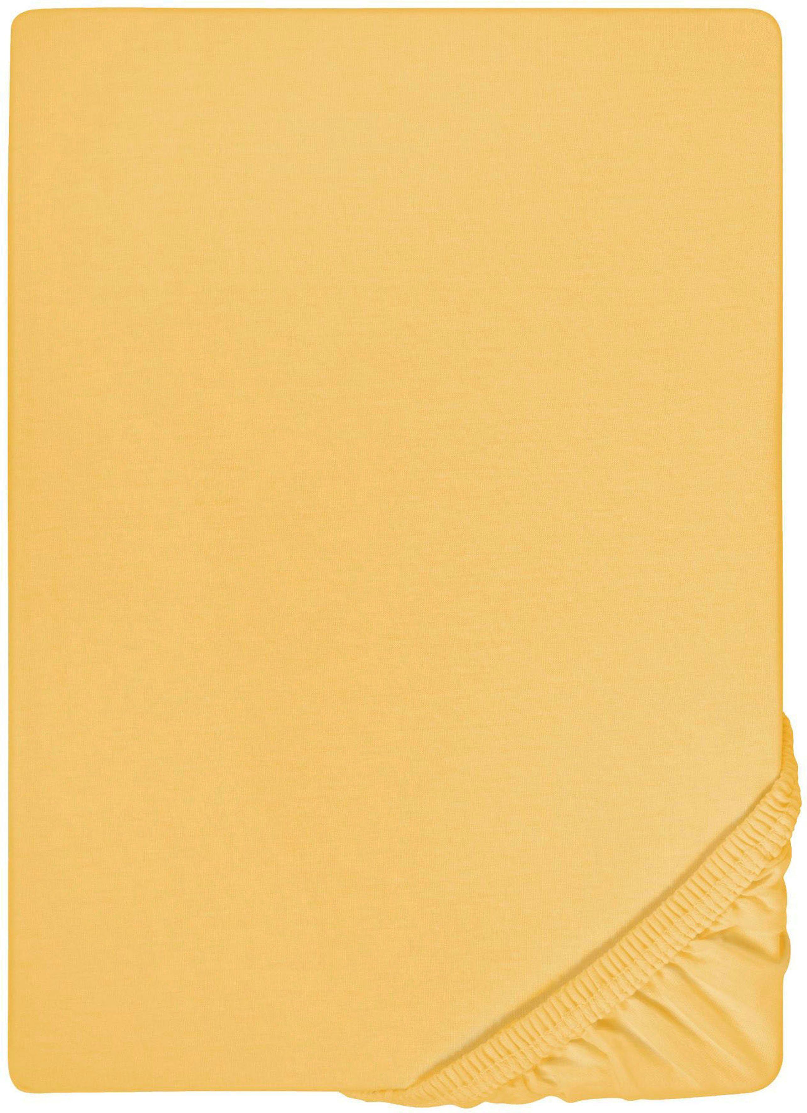 Biberna Spannbettlaken 0077866 Deluxe Jersey-Elastic Spannbetttuch 97% Baumwolle, Jersey-Elasthan, Gummizug: rundum, (1 Stück), Jersey mit Elasthan, Rundumgummi – Bild 3 von 5
