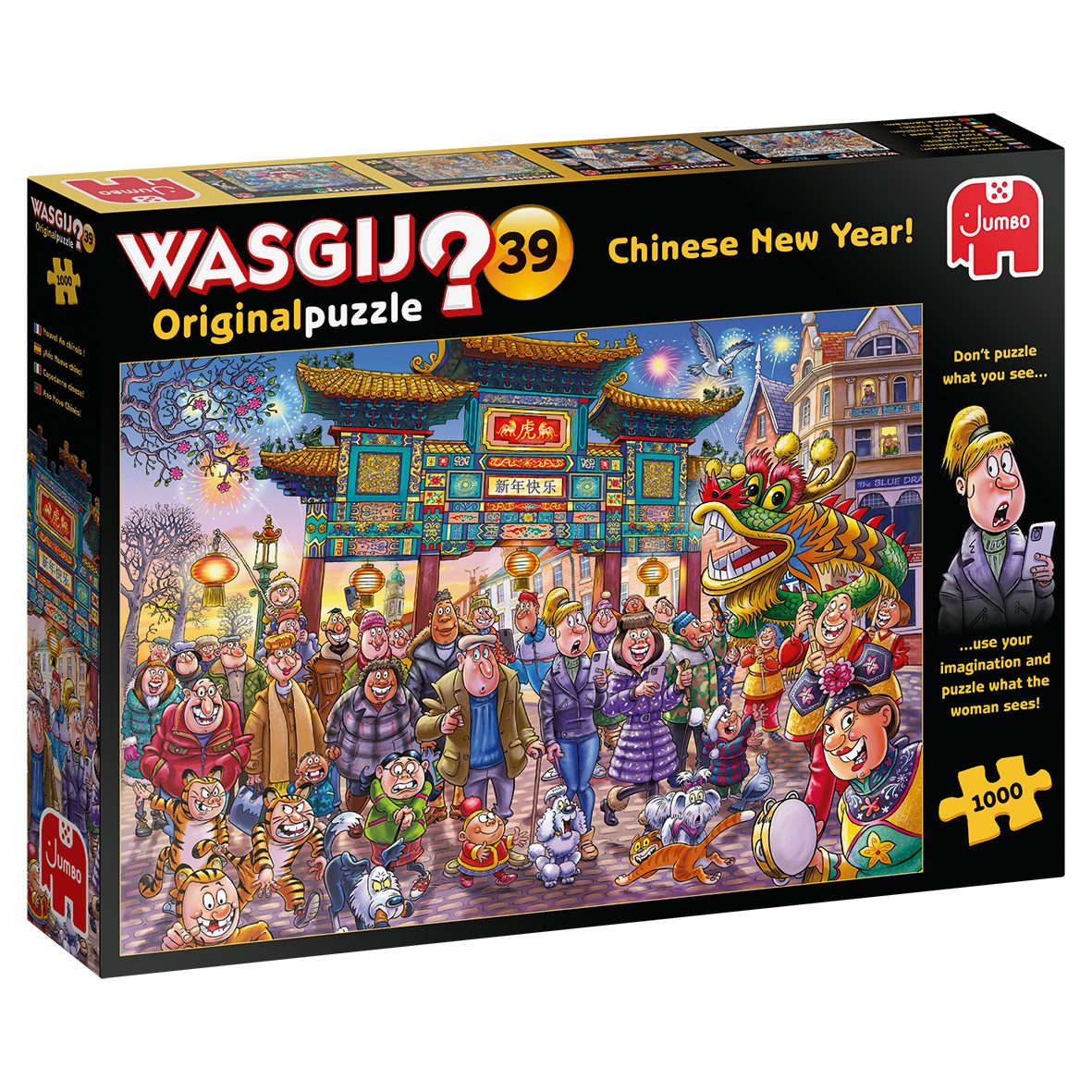 Jumbo Spiele Puzzle Wasgij Original 39 Chinesisches Neujahr, 1000 Puzzleteile
