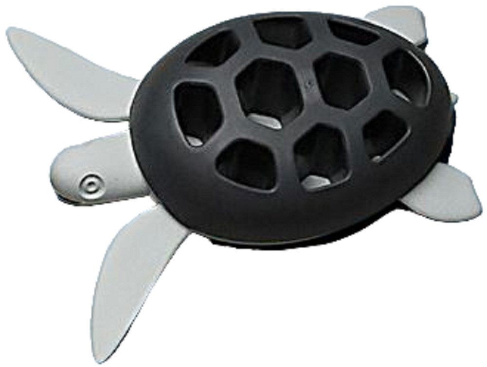 Qualy Design Zahnbürstenhalter Save Turtle, (Schildkröte, 1-St., Kunststoff), ca. 14 x 15,5 x 5 cm