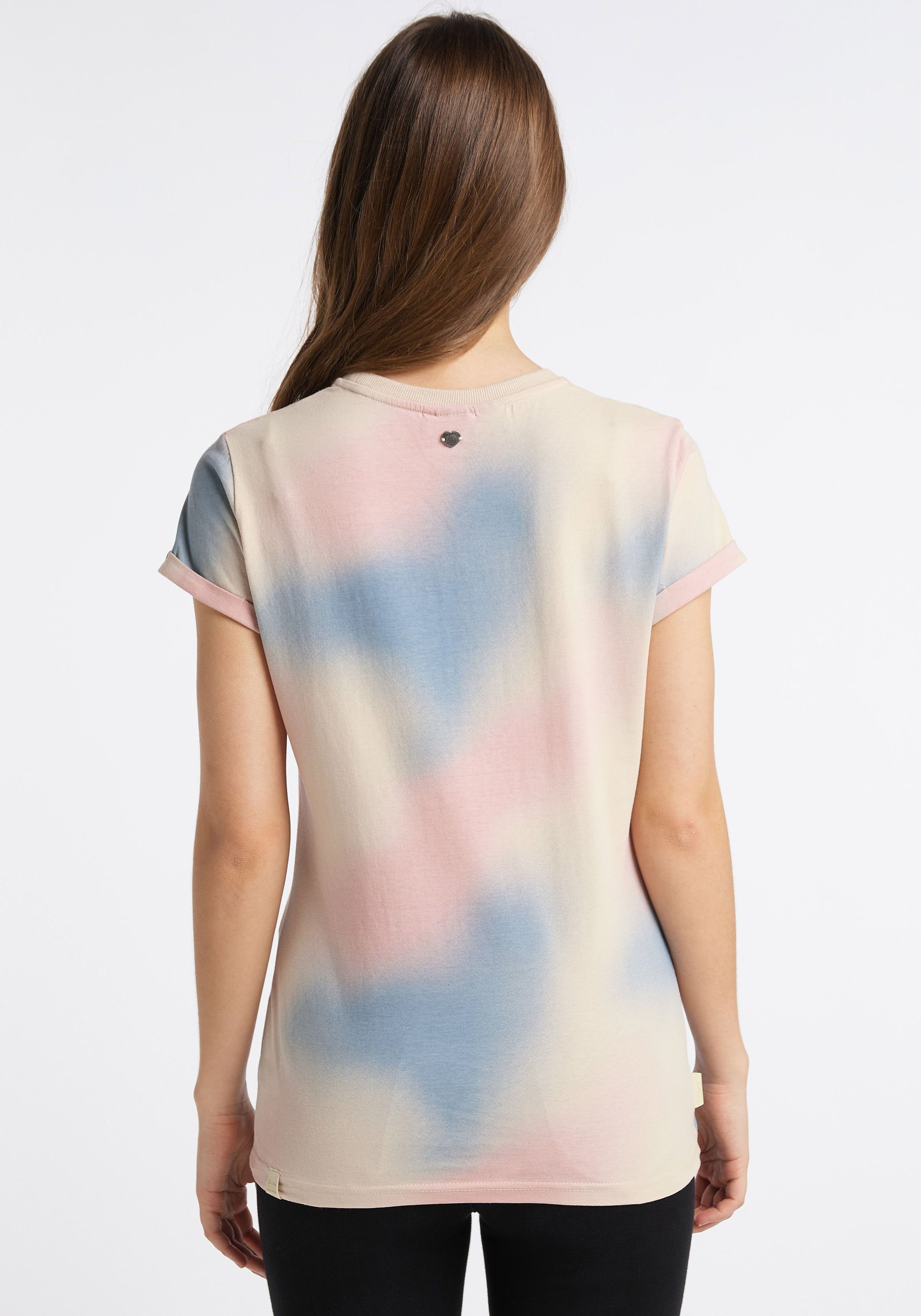 Batik-Print-Design 8010 T-Shirt im FEYE OMBRE light Ragwear combo