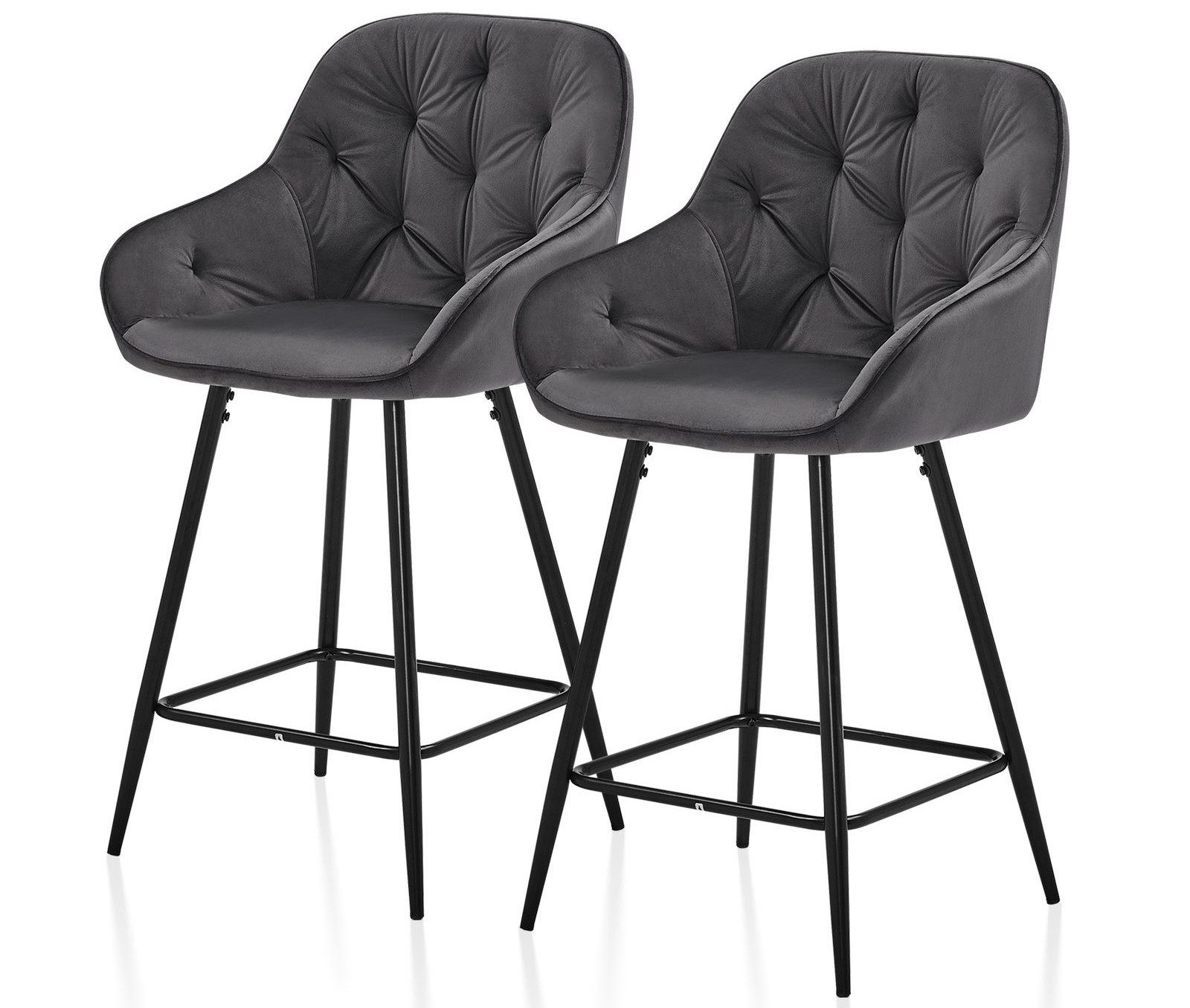Ofcasa Barhocker Samt Barstuhl (2er Set), günstig online kaufen
