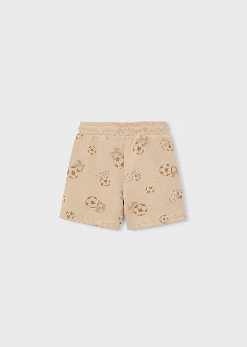 Mayoral Bermudas Jungen Bermudas mit Reißverschlusstaschen und Fußball-Print, beige