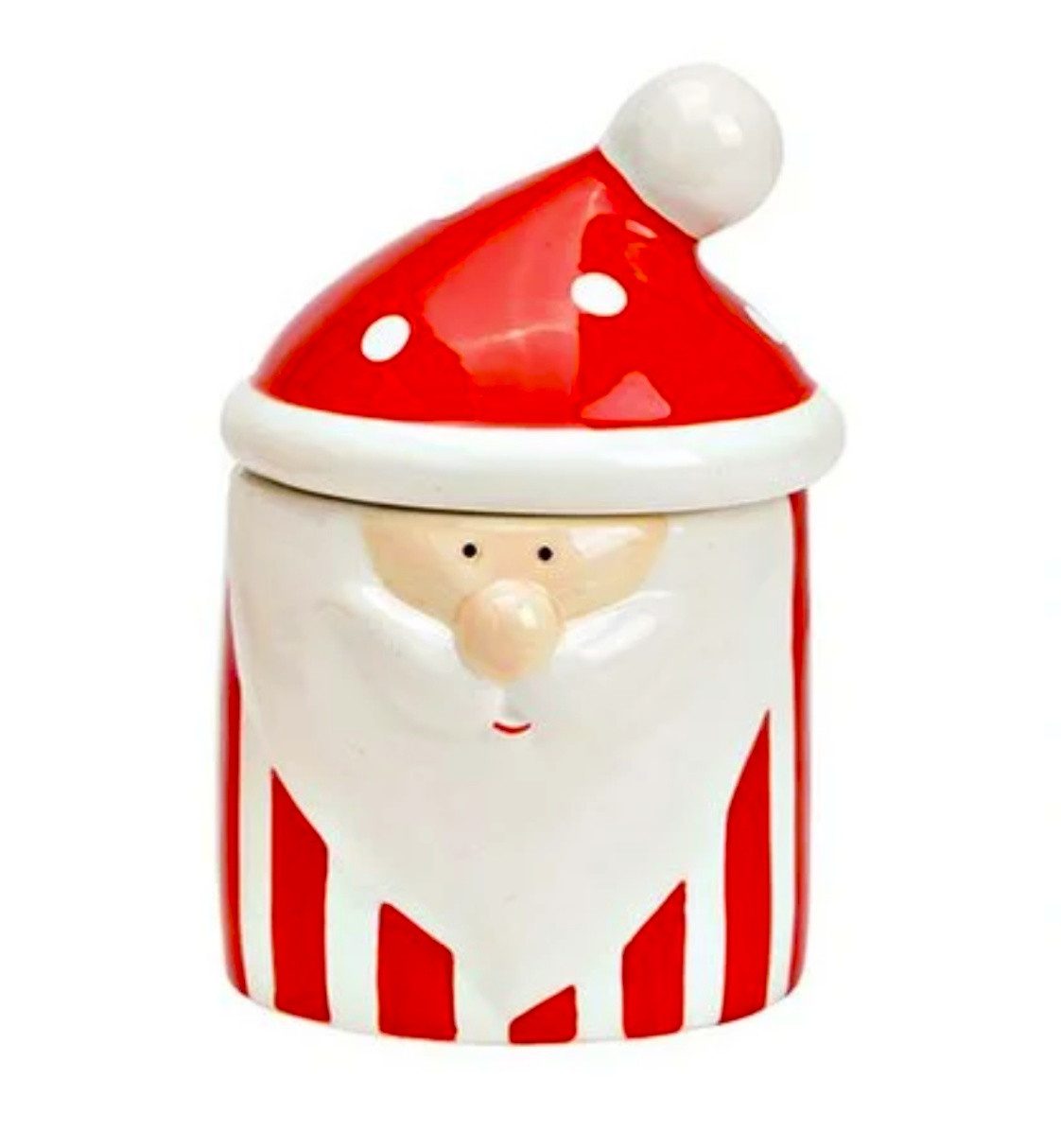 Wurm Keksdose Vorratsdose Keksdose Weihnachten Schneemann Rot Weiß Keramik 14 cm, Keramik, (2-tlg)