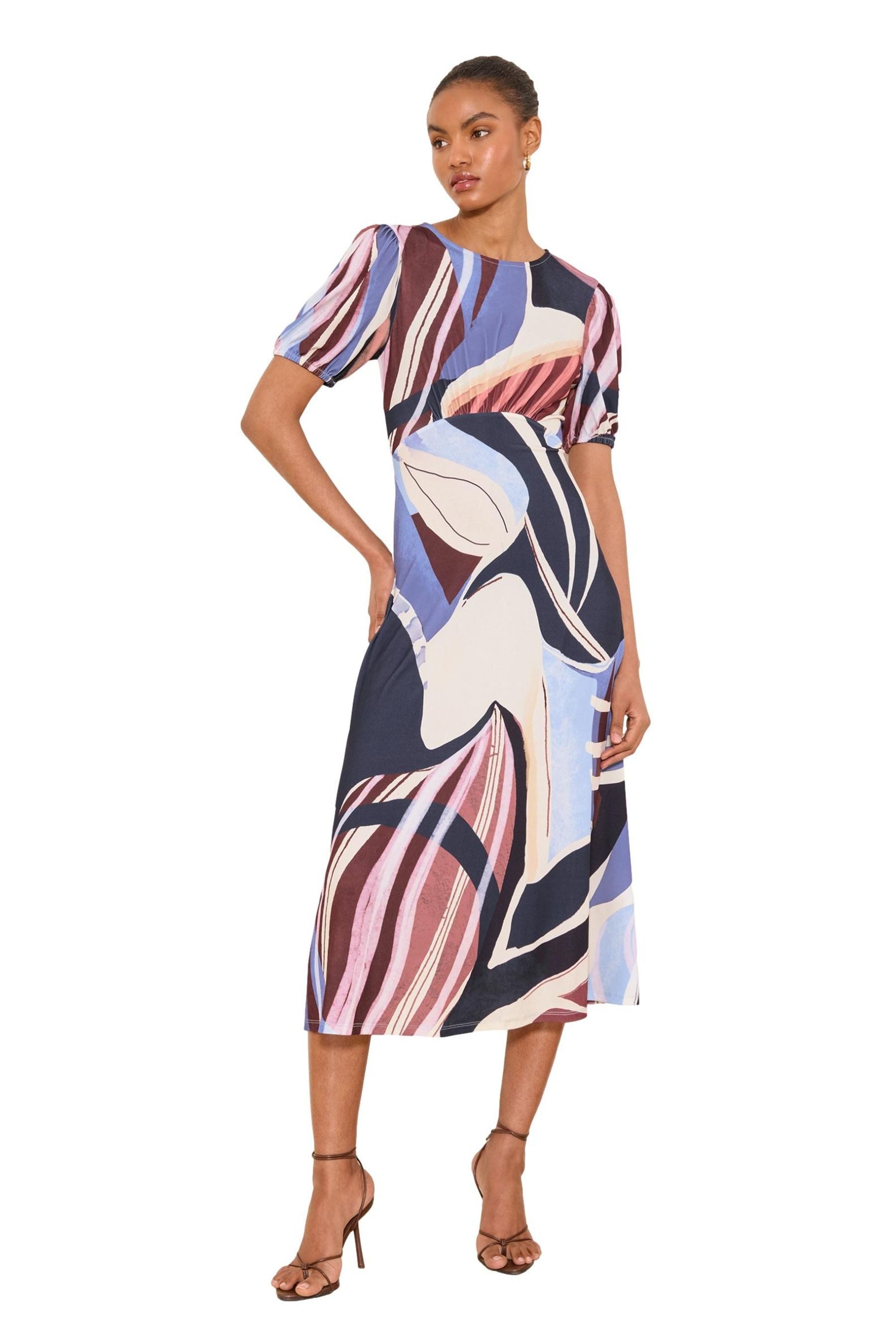 Midikleid Lipsy Jersey-Midikleid mit abstraktem Print