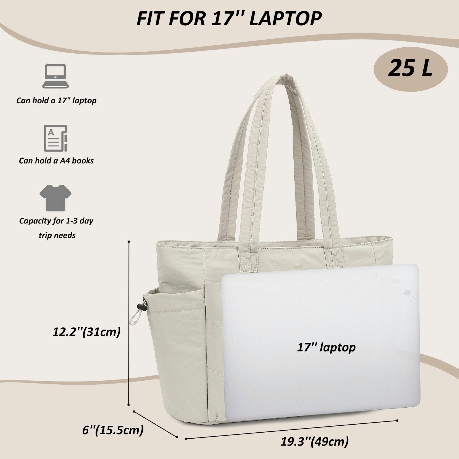 TAN.TOMI Umhängetasche Handtasche gesteppte Tragetasche Messenger Laptop Tasche, Mit Laptopfach und Reißverschluss für Schule Arbeit Reisen