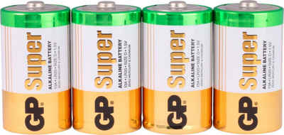 GP Batteries »4er Pack Super Alkaline D« Batterie, LR20 (1,5 V, 4 St)