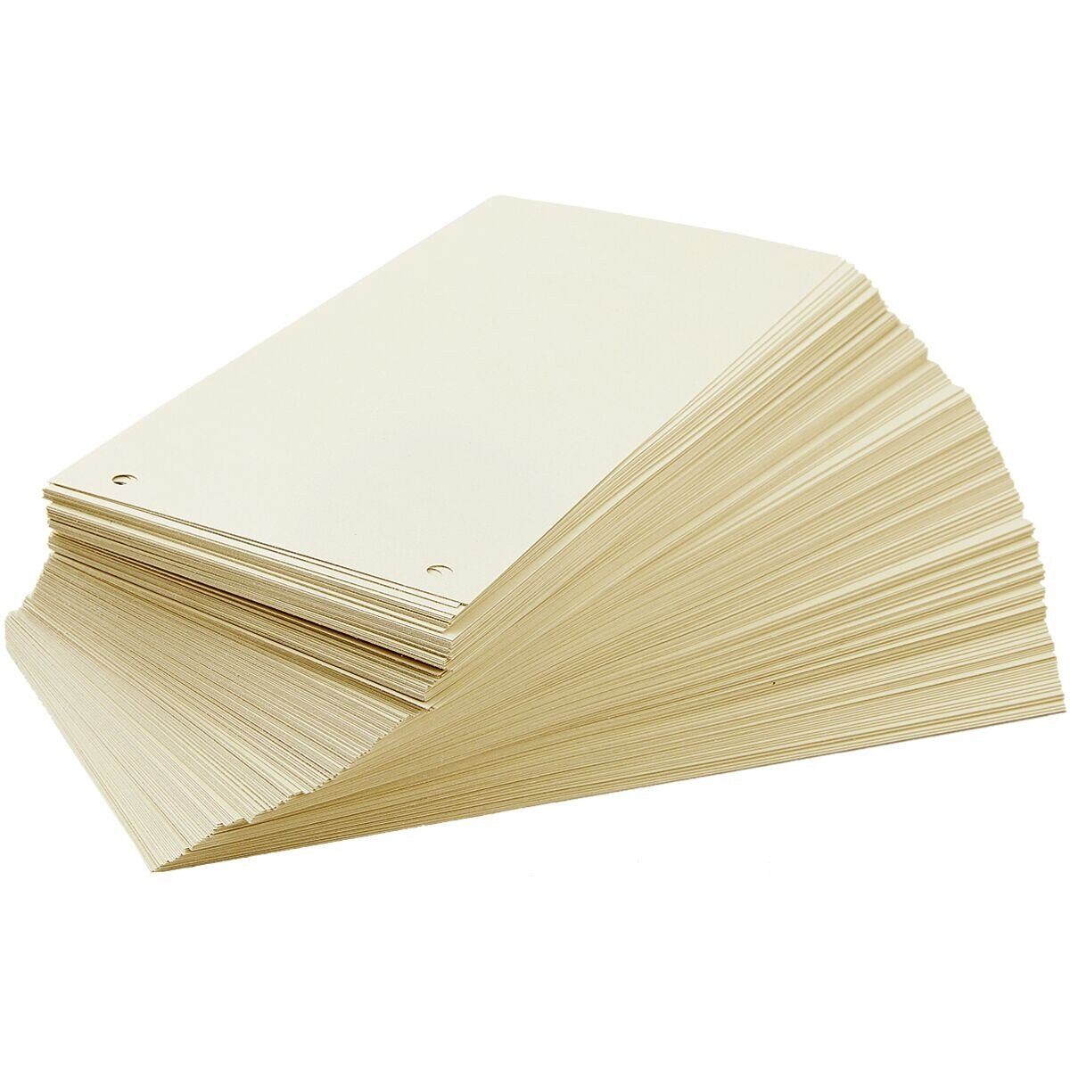 Otto Office Nature Abheftstreifen, Recycling-Karton Rechteck 24/10,5 cm, 2-fach Lochung, chamois