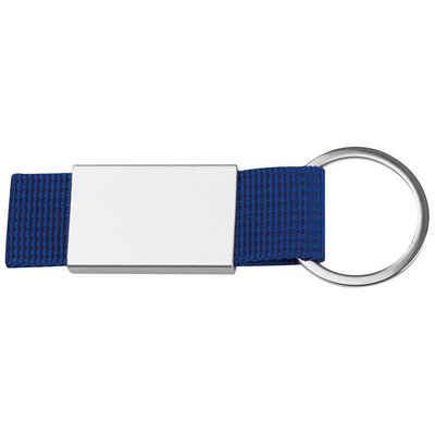 Livepac Office Schlüsselanhänger Schlüsselanhänger mit blauen Stoffbändchen