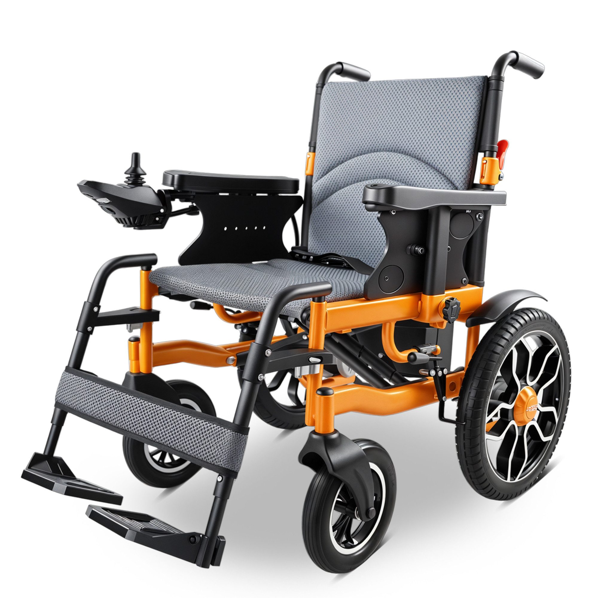 Vankel Elektrorollstuhl Elektrisch Faltbar Leicht bis 150KG, Faltbar, 25 km, seniorenmobil, 2x250W, 6,00 km/h E-Rollstuhl