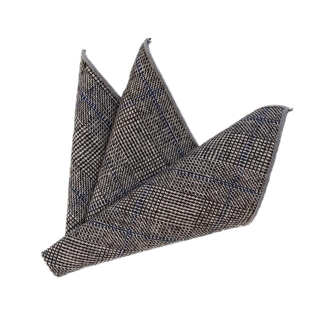 DonDon Einstecktuch DonDon Einstecktuch Tweed Look kariert, (Packung, 1-St. Packung), zum Falten, kariert, Tweed-Look