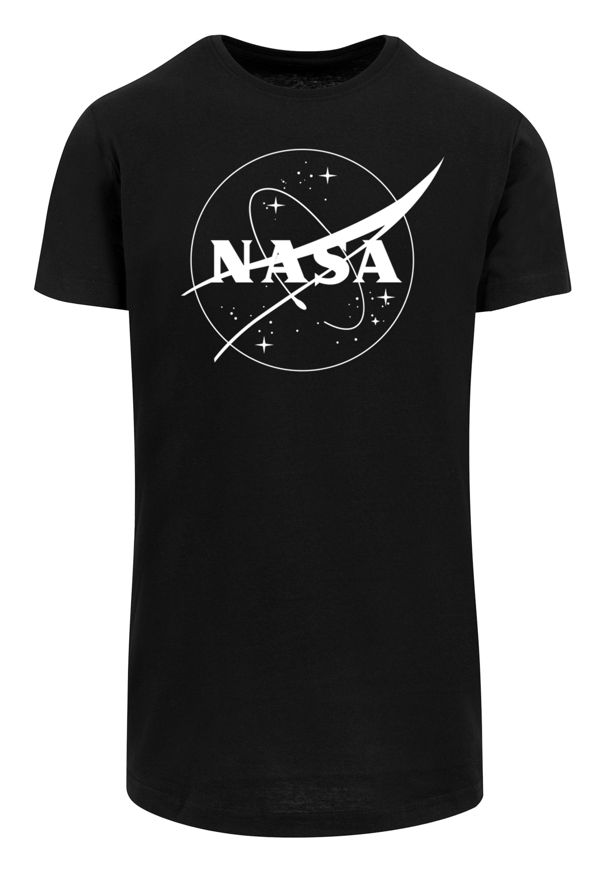 T-Shirt F4NT4STIC Cut Logo Long T-Shirt 'NASA Classic Print Monochrome' Insignia