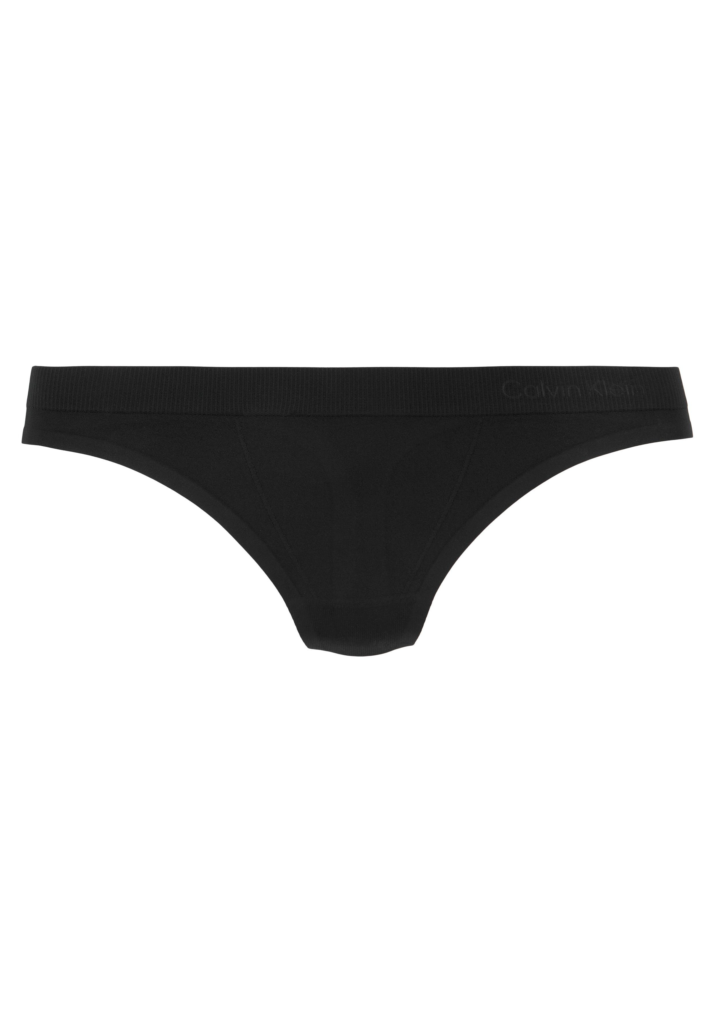 schwarz in modischem T-String Style Calvin Underwear Basic Klein THONG