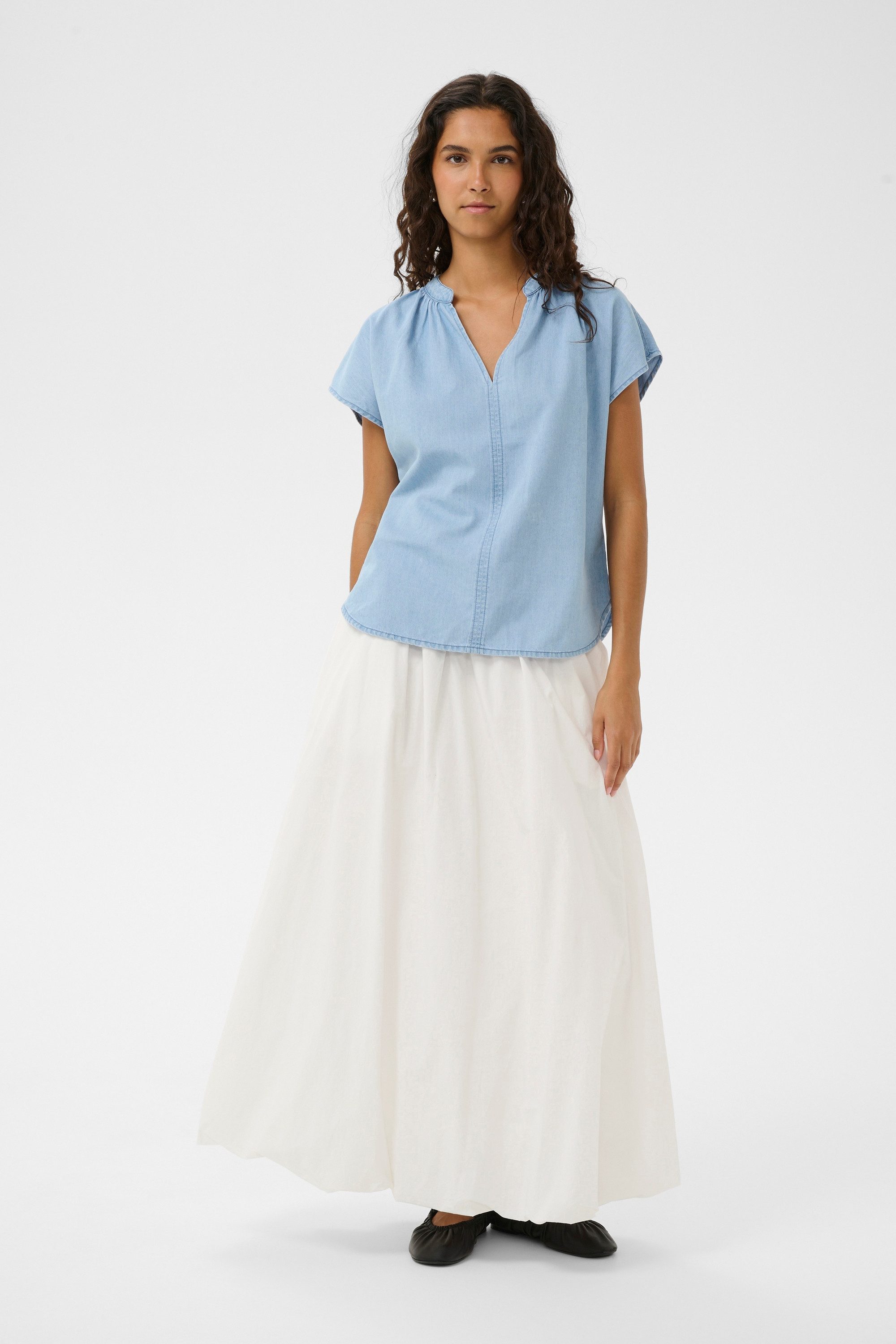 SOAKED IN LUXURY Kurzarmbluse Kurzarm-Bluse SLAdelita