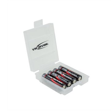 ANSMANN AG 5x Batteriebox für bis zu 4 AAA & AA Akkus & Batterien - Akkubox für Schutz & Transport Akku