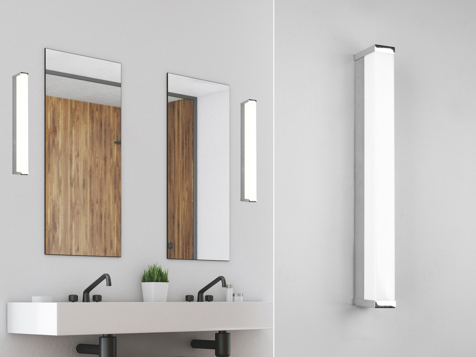 TRIO Leuchten LED Wandleuchte, LED fest integriert, Warmweiß, Flache Bad-La günstig online kaufen