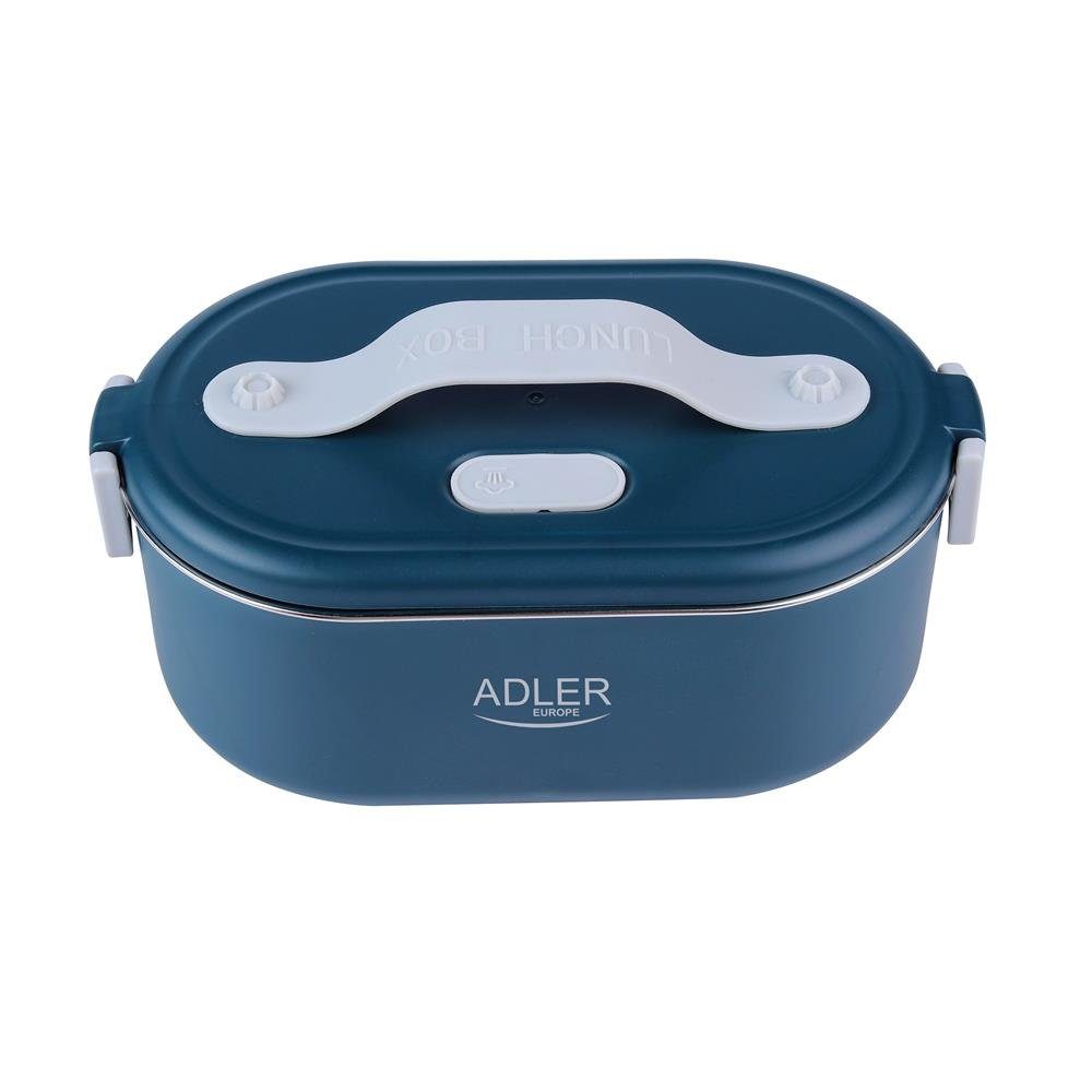 Adler Elektrische Lunchbox AD 4505, Elektrische Brotdose, Speisewärmer, Warmhaltebehälter, Edelstahl, blau