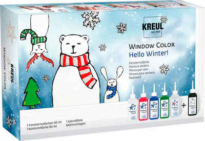 Fenstersticker Window Color-Set Winter, Kreul, 10 Teile
