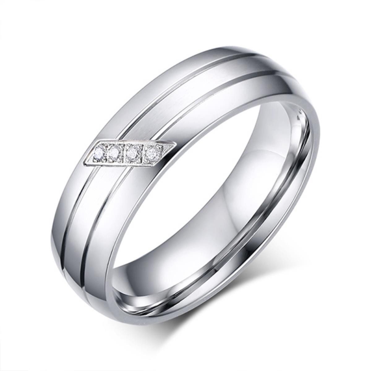 Order & Smile Schmuck Fingerring Eheringe günstig: Trauringe / Ring aus Edelstahl