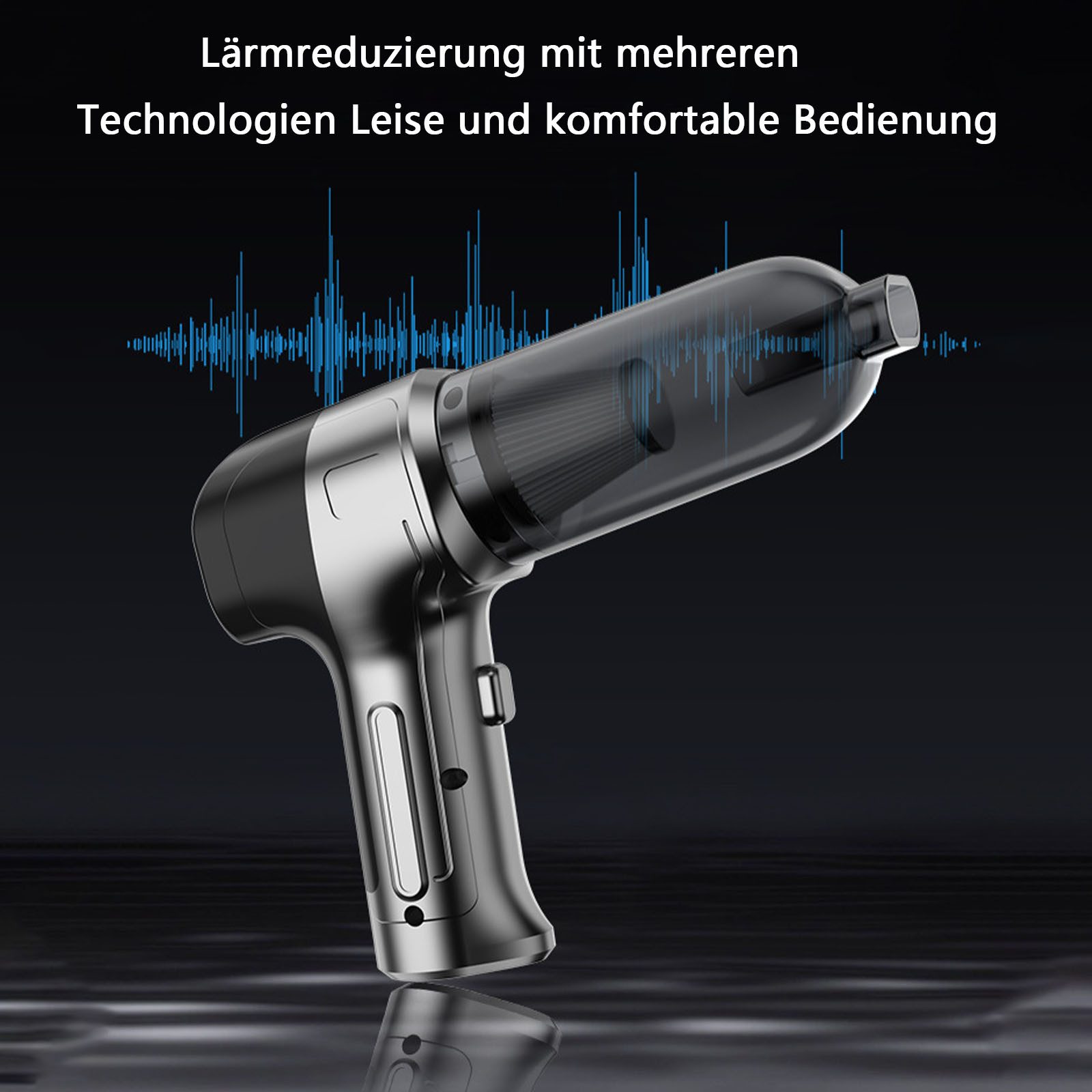 OKWISH Akku-Handstaubsauger Autostaubsauger Tragbar Mini Staubsauger, 120,00 W, Beutellos, Vakuumversiegeln Handsauger 3 in 1 9000Pa 4000mA KFZ Haus Küche Büro