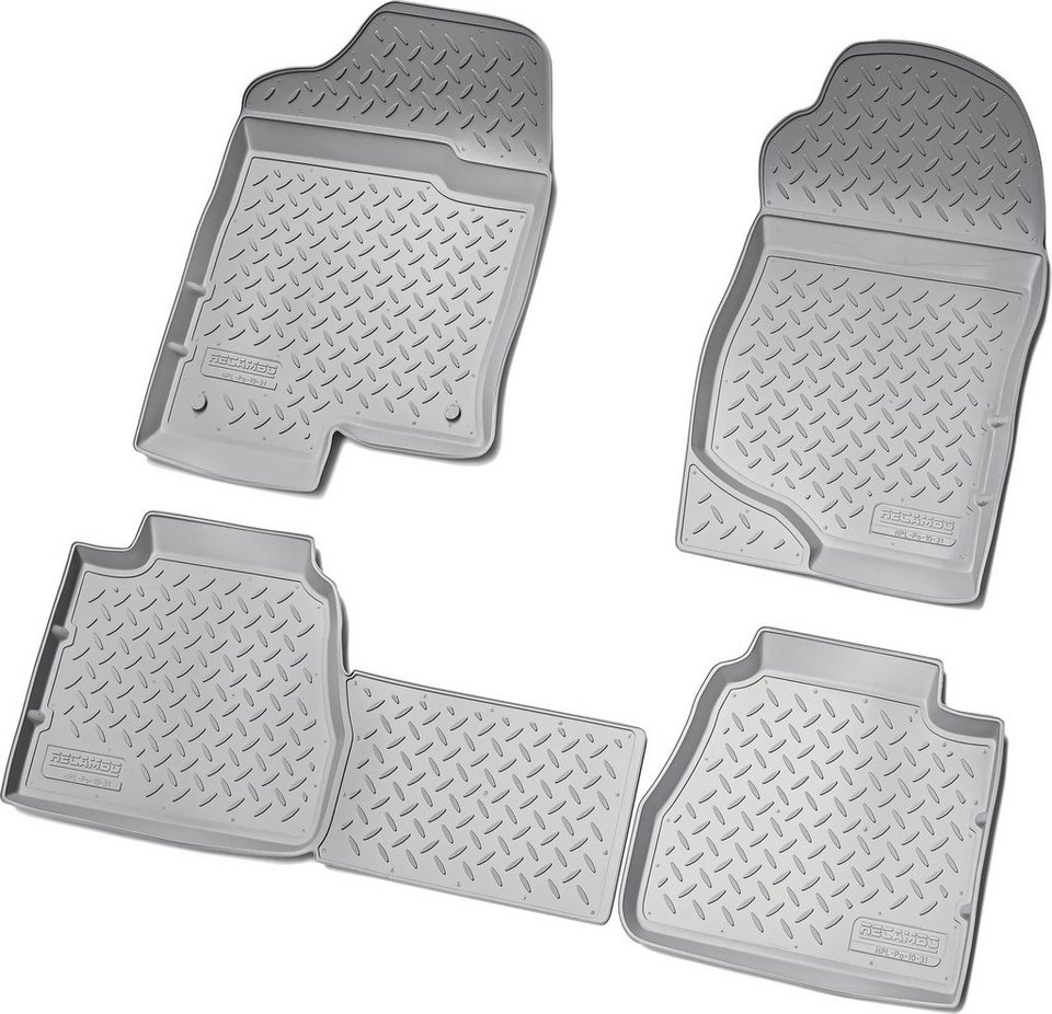 RECAMBO Passform-Fußmatten CustomComforts (4 St), für CADILLAC Escalade,  2007 - 2014, perfekte Passform