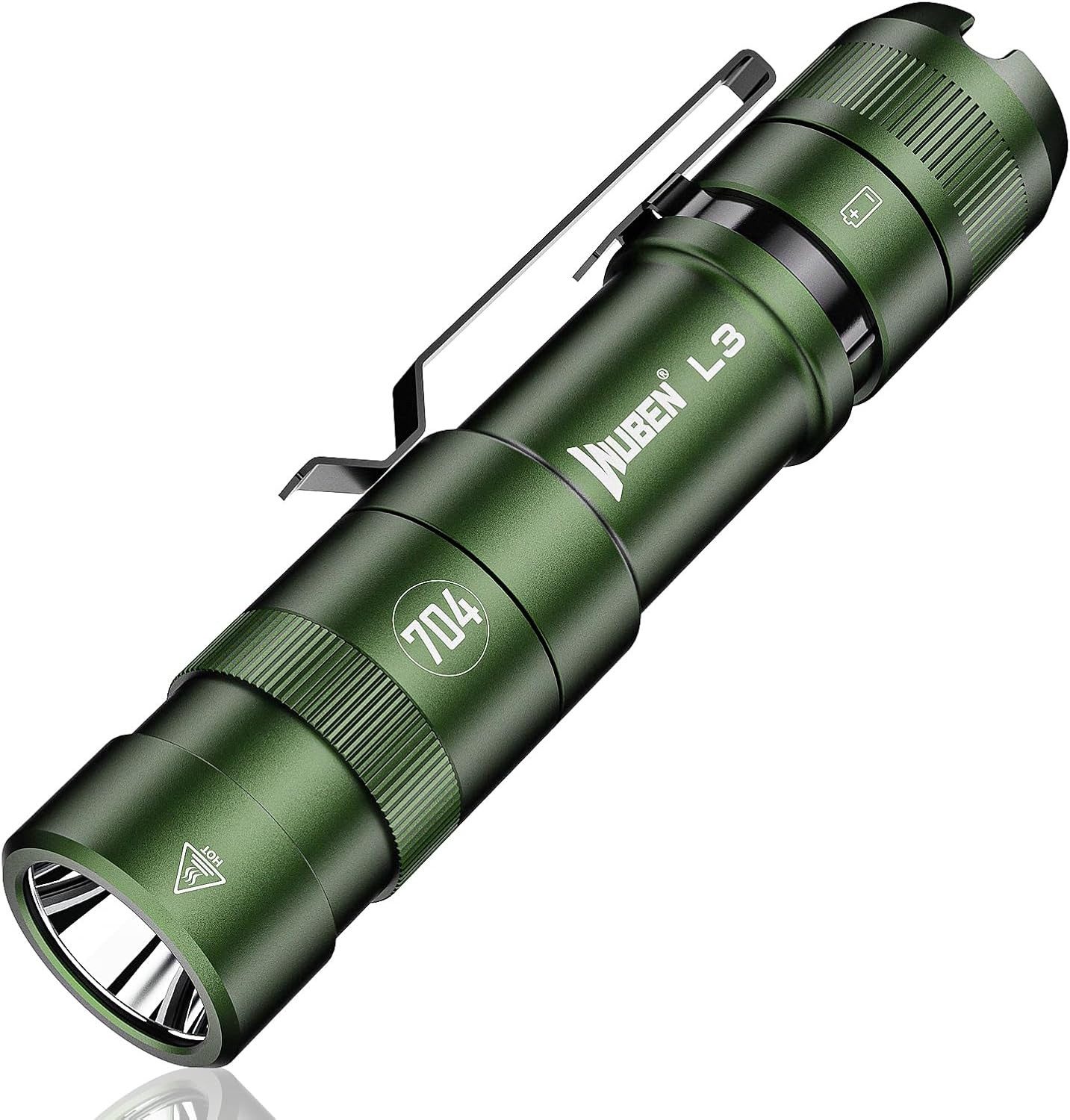 Wuben LED Taschenlampe L3, 3000 lm, IP68, 7 Modi, USB-C, 4800 mAh, 120 h Laufzeit, 2 m stoßfest