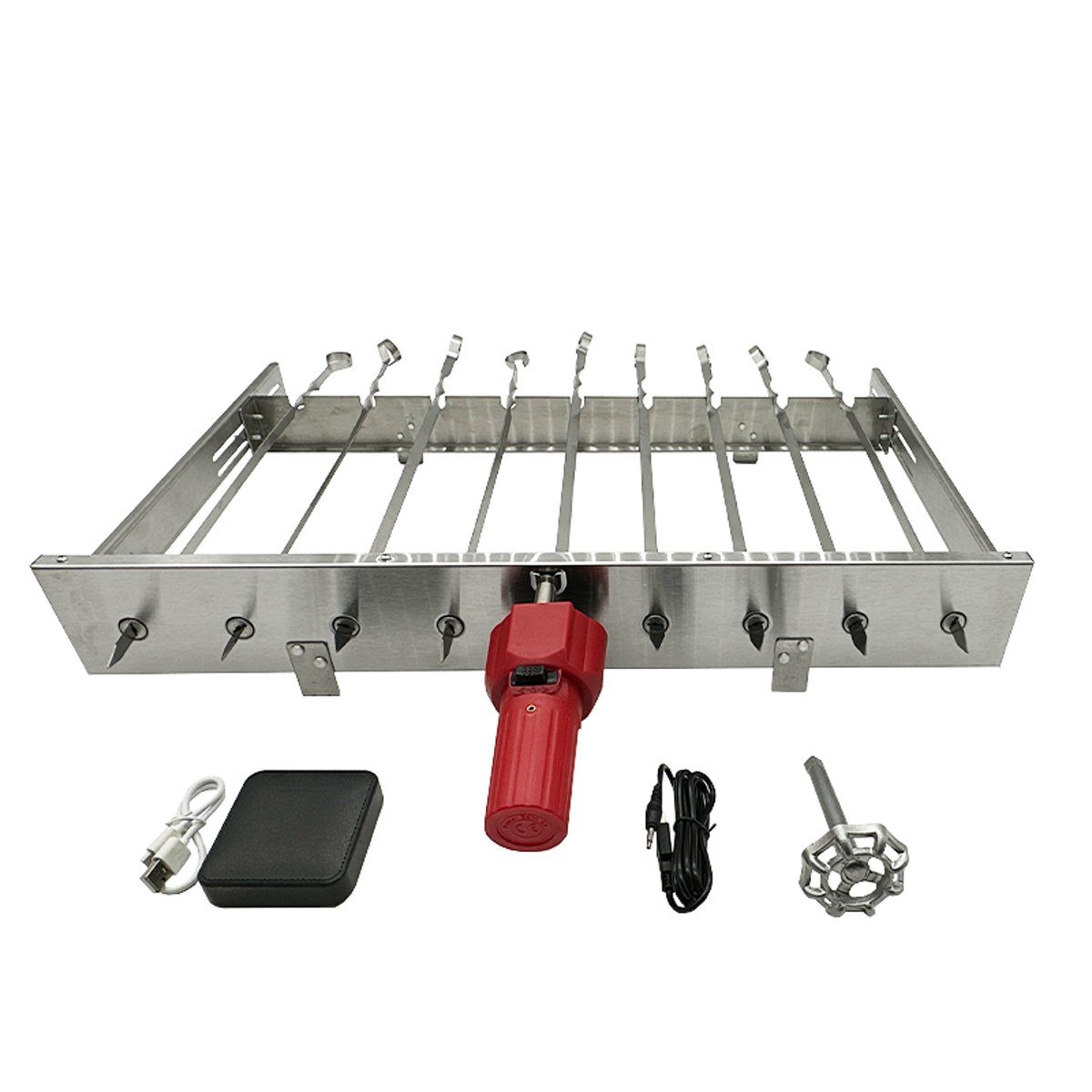 Renschler Line Holzkohlegrill Olymp 9 Schaschlikgrill Set XXL