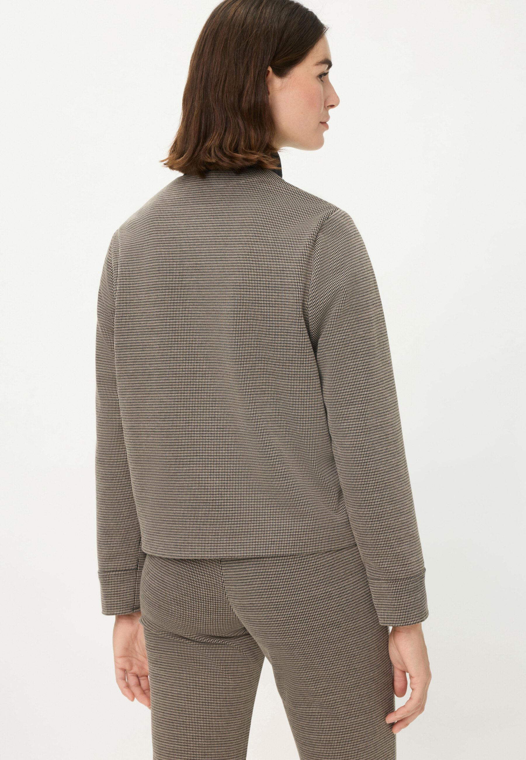 Olsen Kurzblazer Jacke mit Jacquard-Muster