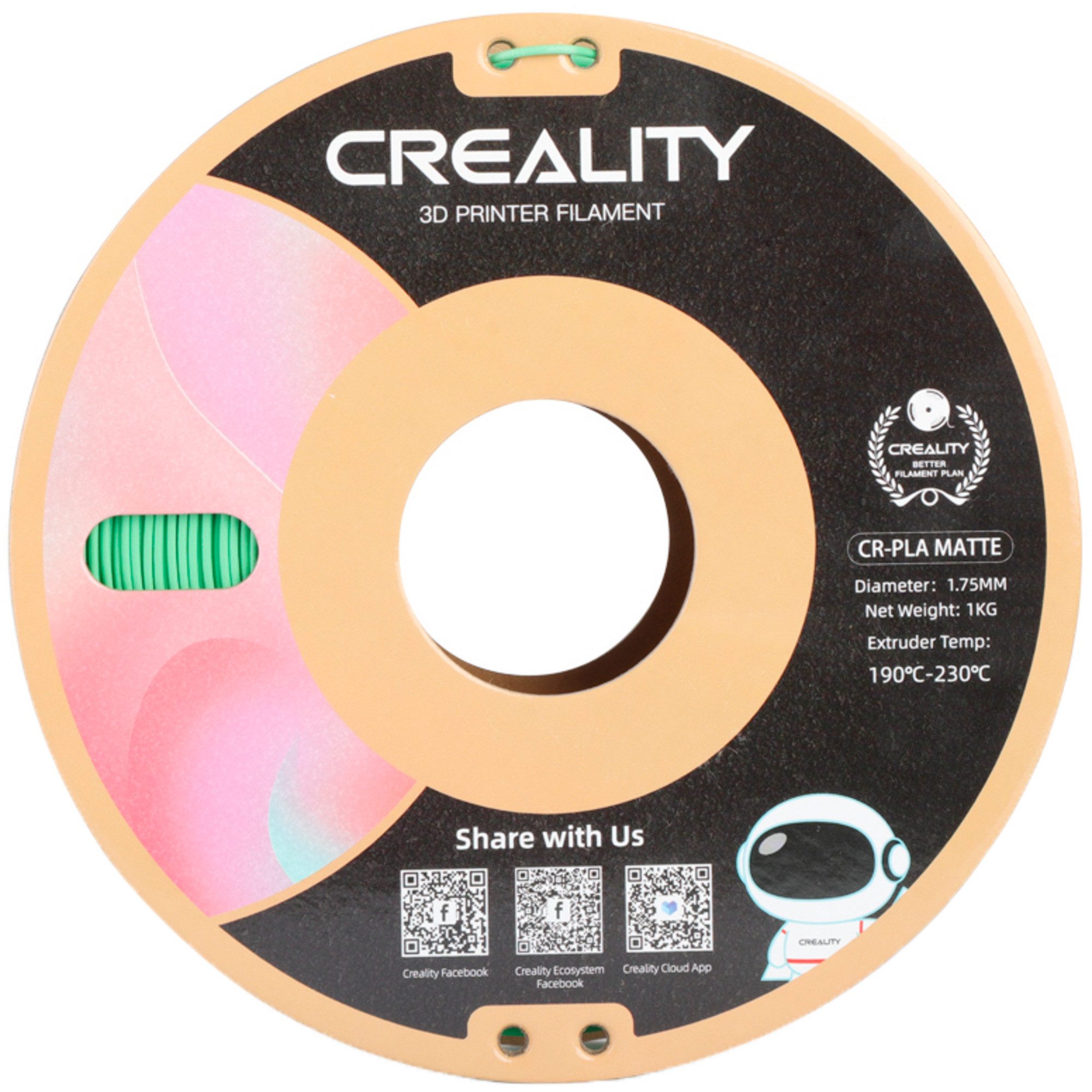 Creality 3D-Drucker Creality CR-PLA Matte Avocado Green, 3D-Filament