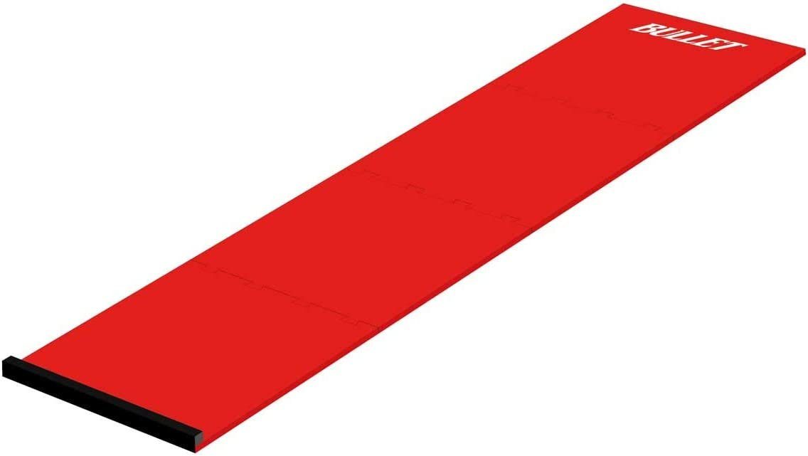 made2trade Dartmatte BULLET-Darts Dartteppich mit Abwurflinie – Turniermaße 237x60cm, Rutschfeste Matte für präzise Würfe – Puzzle Dartmatte mit Oche