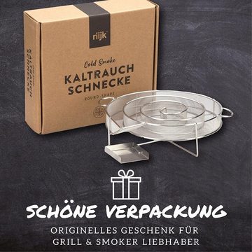 riijk Räucherbox Räucherschnecke Kaltraucherzeuger für professionelles Kalträuchern zu Hause.