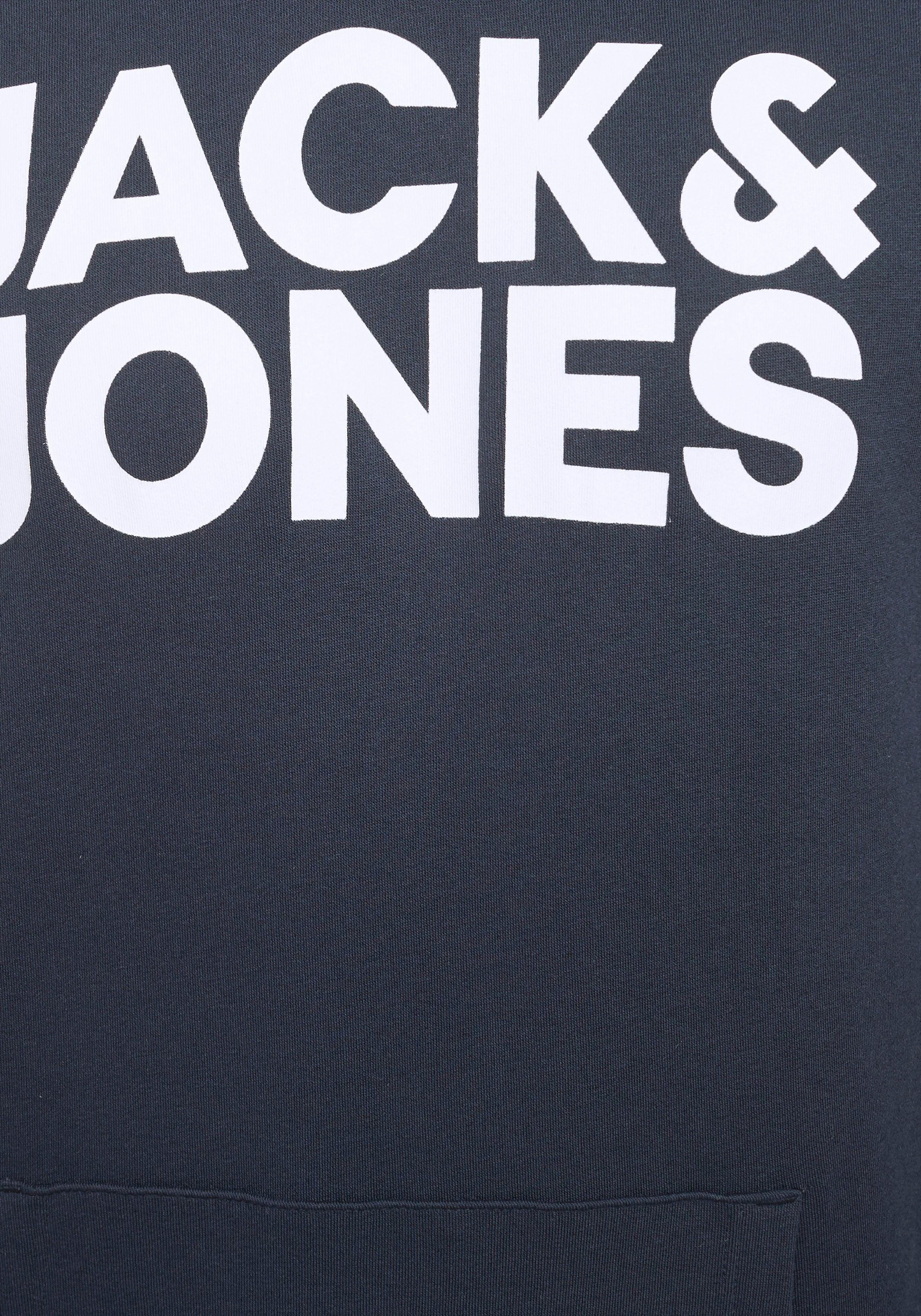 Hoodie & Jack mit Blazer Kapuzensweatshirt Navy Logoprint Jones CORP Logo